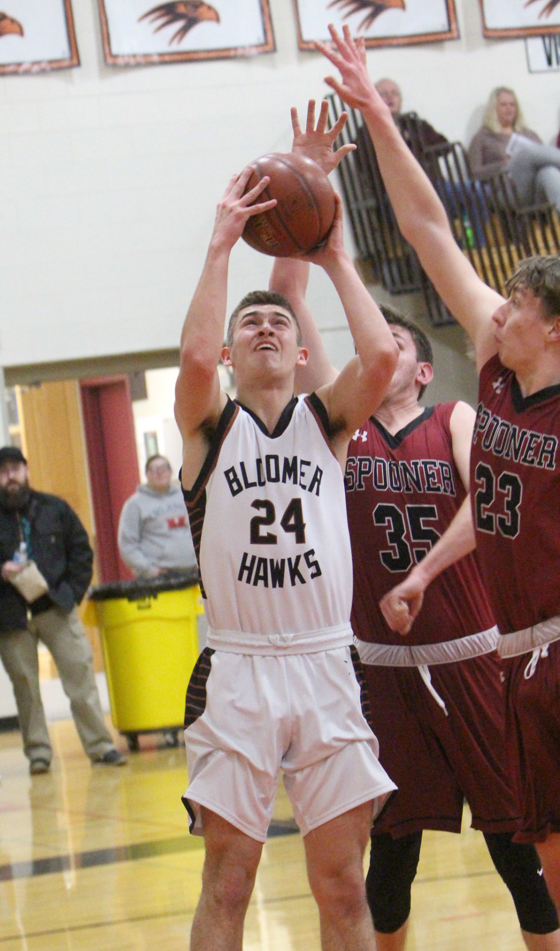 Spooner at Bloomer boys basketball 3-3-20